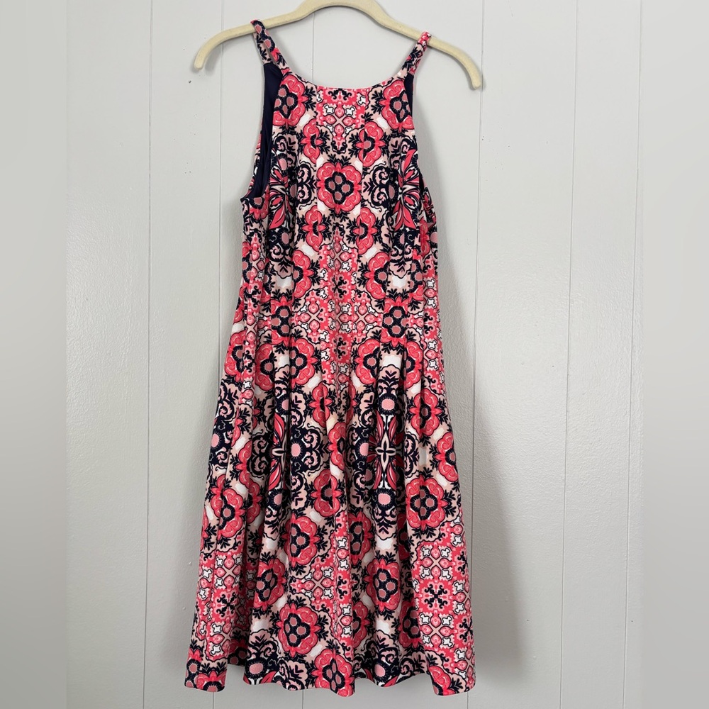 Vince Camuto Pink and Navy Dress